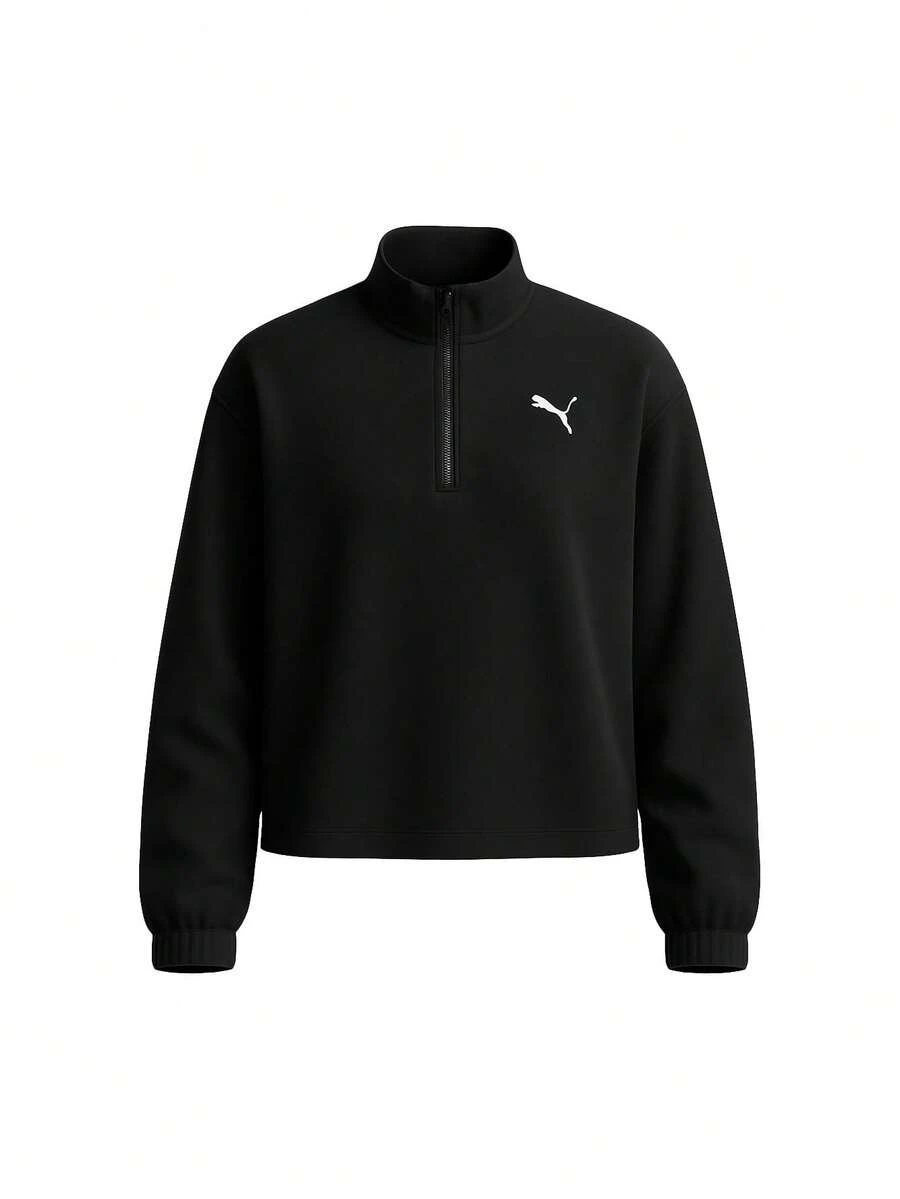 Puma Sports Sweatshirts Comfortable Cozy Breathable Home Weekend Sports Black 526683-01 - Black - View 1