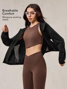 OutZeal Women's UV Protection Cool Touch Quick-Dry Mesh Sun-Proof Jacket Women With Mask Daily Casual Cycling