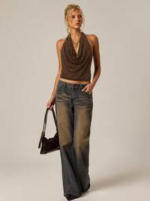 SHEIN Forever 21 Trang phục mùa hè cho nữ: Dạ hội/Trang trọng/Bãi biển/Kỳ nghỉ/Dễ thương/Trang phục phương Tây/Trang phục công sở thường ngày/Thanh lịch/Sinh nhật/Đi chơi/Câu lạc bộ/Trang phục công sở/Lễ hội/Rave/Trang phục công sở/Sang trọng/Hòa nhạc đồng quê/Bữa sáng muộn/Du thuyền/Tiền tài/Sân bay/Khiêm tốn/Nhà thờ/Fairycore//Tiệc trà/Y2K/Thời trang đường phố/Những năm 2000/Nhảy disco/Nghỉ xuân/Tốt nghiệp/Khách dự tiệc cưới/Cocktail/Cổ điển/Bodycon/Khu nghỉ dưỡng/Coachella/Bị bó/Phụ nữ ngày 4 tháng 7/Trang phục nghỉ mát bãi biển/Quần áo đi học/Đi chơi đêm/Áo - màu nâu - Xem 6