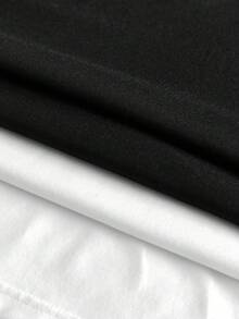 AXEPEAK 3件套男士针织休闲日常印花短袖T恤 - 彩色 - 查看 3