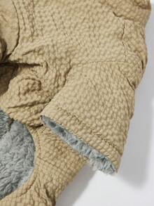 PETSIN 柔软加厚宠物连体衣 – 可爱的四脚抓绒睡衣，适合小型犬猫，秋冬季舒适玩耍和放松的服装