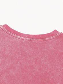 PAVTROS Áo thun nam cổ tròn tay dài in họa tiết thường ngày - Hồng - Xem 5