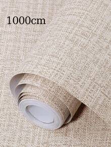 1 Roll Light Gray Linen Wallpaper Home Decor Self Adhesive Peel And Stick Wall Paper For Bedroom Dinning Room Kitchen Cabinets Wall Stickers Thicken Mildew-Proof Removable Contact Paper For Countertops Furniture Renovation Wall Art Bedroom Decor Home Decor Living Room Party Decorations Living Room Decor Office Decor Home Decor Items Wall Decor Bathroom Decor Room Decoration Stuff House Decor Wallpapers - Off-white - View 11
