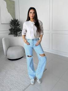 Milla Jasmine Women Crew Neck Jacket, Embroidered Contrast Edge Jacket, Casual Street Style Ladies Jacket, Office Wear In Fall/Winter - Apricot - View 1