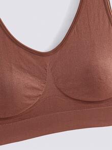 Loungeista 3件装女士透气无缝运动文胸，无胸垫超薄背心，适合运动穿着