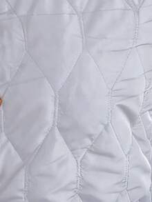 SHEIN LUNE 女士加厚保暖背心外套，冬季服装 - 淺藍色 - 查看 6