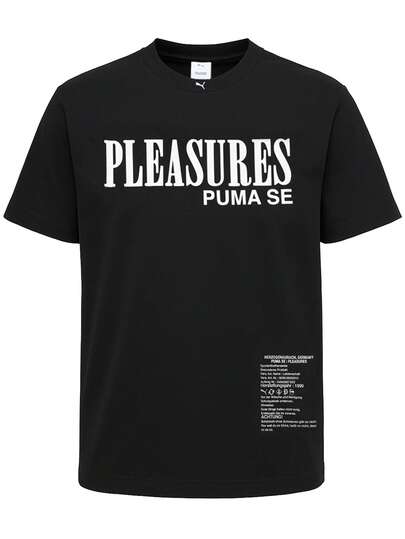 Puma X Pleasures Men T-Shirt Black