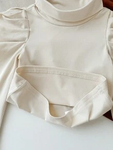 SHEIN 3件套可爱休闲纯色长袖针织上衣，适合女宝宝 - 彩色 - 查看 3
