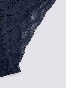 Loungeista 2套女士舒适花朵蕾丝无钢圈文胸内衣套装