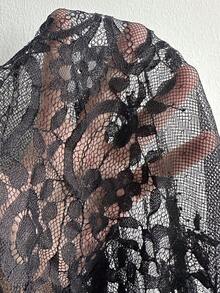 SHEIN Clasi Váy xòe ren họa tiết da báo cỡ lớn dành cho nữ, đa năng để mặc hàng ngày, đi chơi, công sở, dự tiệc, thanh lịch - màu nâu - Xem 6