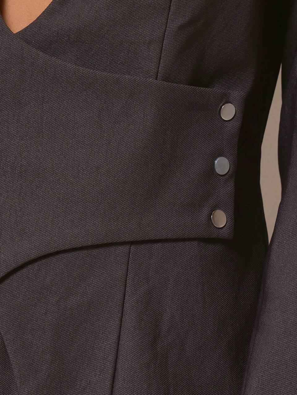 Woven Plunge Asymmetrical Cinched Waist Blazer Top Cool Girl Streetstyle Cute Fall Autumn Winter Amplify Spring