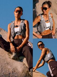 GLOWMODE 跑步背包，户外休闲运动背包 - 灰色 - 查看 9