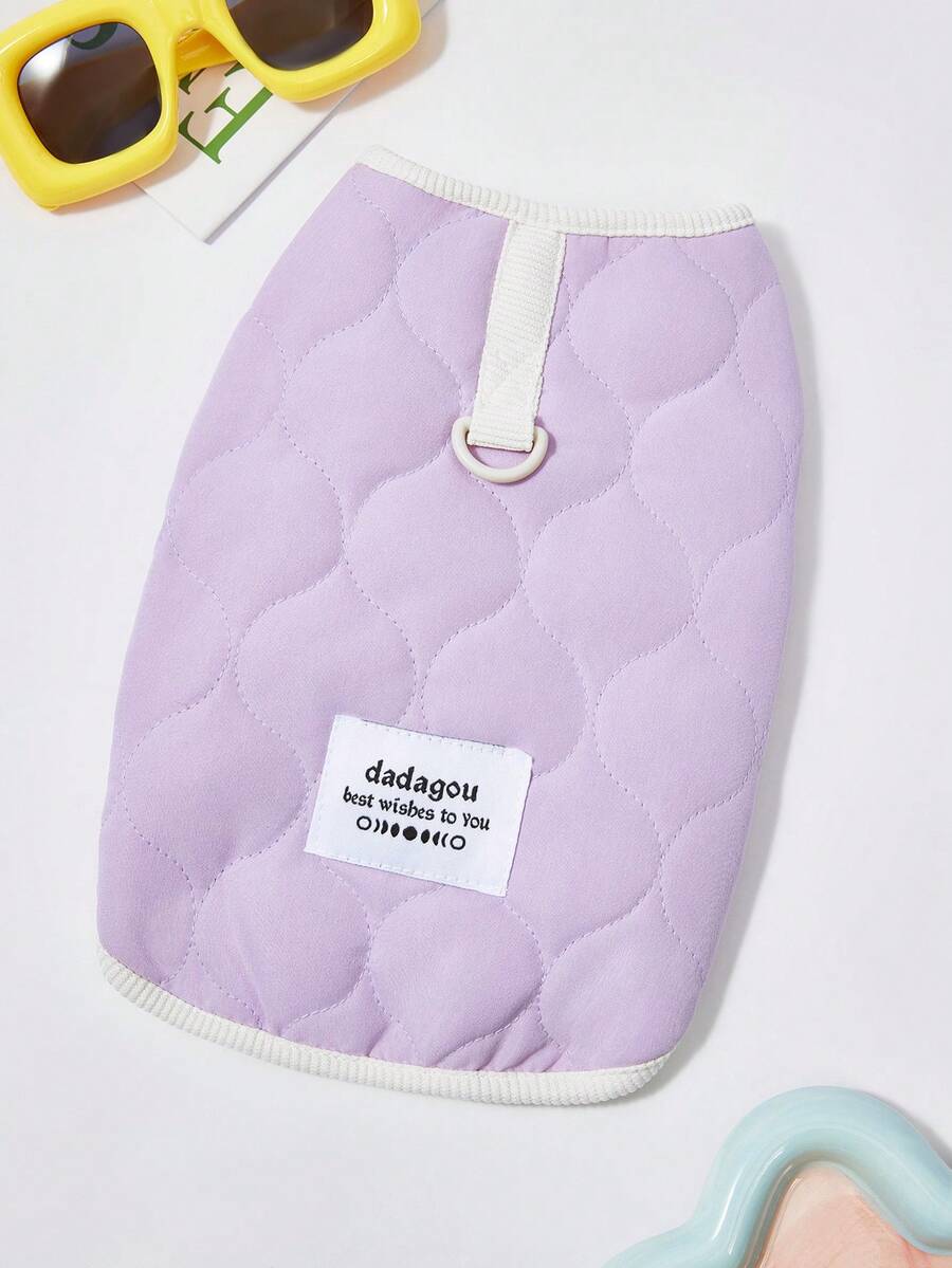PETSIN Cozy Autumn/Winter Pet Vest – Cute, Breathable, And Easy-To-Wear Outfit For Small Dogs, Cats, And Other Tiny Pets, Great For Everyday Indoor And Outdoor Use - Purple - View 1