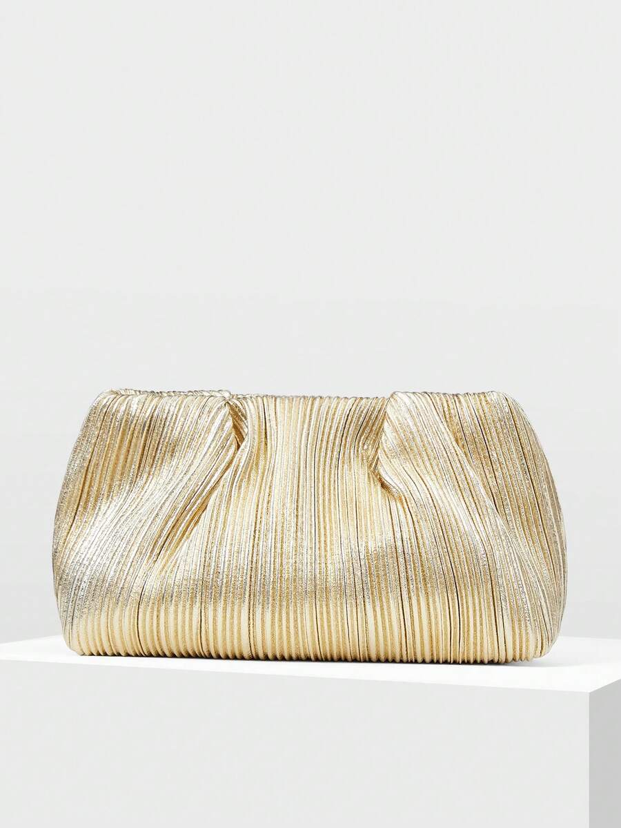 MOTF PREMIUM LADIES' CLUTCHES, FASHIONABLE AND ELEGANT, SUITABLE FOR DAILY USE, GATHERINGS, PARTIES, VACATIONS AND OTHER SCENARIOS,CHRISTMAS GIFTS - Light gold - View 2