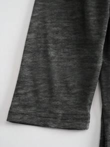 EMERY ROSE 干花刺绣艺术风格印花休闲大码长袖T恤