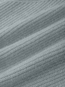 SHEIN Franclia 2pcs/Set Women Casual Loose Solid Color High Neck Sweater, Elegant & Versatile, Autumn/Winter