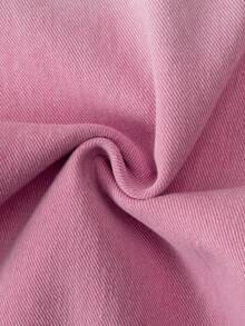 Manfinity Denimwave 男士休闲宽松口袋牛仔裤 - 粉色 - 查看 8