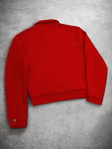 PAVTROS Men's Casual Street Style Long Sleeve Jacket - Red - View 2