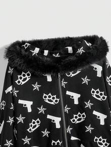 ROMWE 女款 Kpop Y2K 宝贝图案印花卫衣