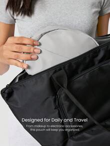 GLOWMODE Túi đựng đồ du lịch Travel Mate All Small Things Essentials 2L có hai ngăn - Màu xám trắng - Xem 3