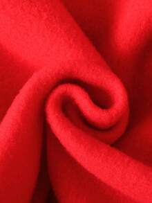 SHEIN 2件套少女宽松休闲连帽拉链长袖卫衣套装 - 紅色 - 查看 6