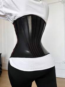 Fashionable Front Zipper Seamless Waist Cincher