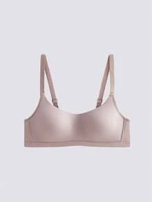 Loungeista 4件装女士舒适睡眠多色休闲条纹无钢圈软杯纯色文胸内衣 - 彩色 - 查看 11