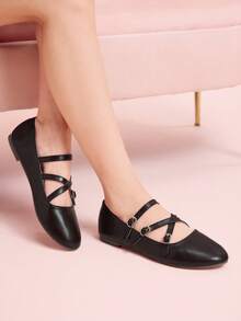 CUCCOO DOLLMOD Women's Casual Versatile Simple Flat Shoes - Brown - View 1