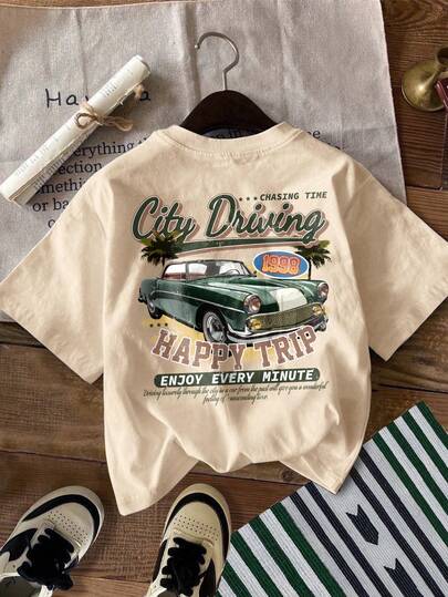 Manfinity Joysei 男士标准尺码浅杏色落肩短袖T恤