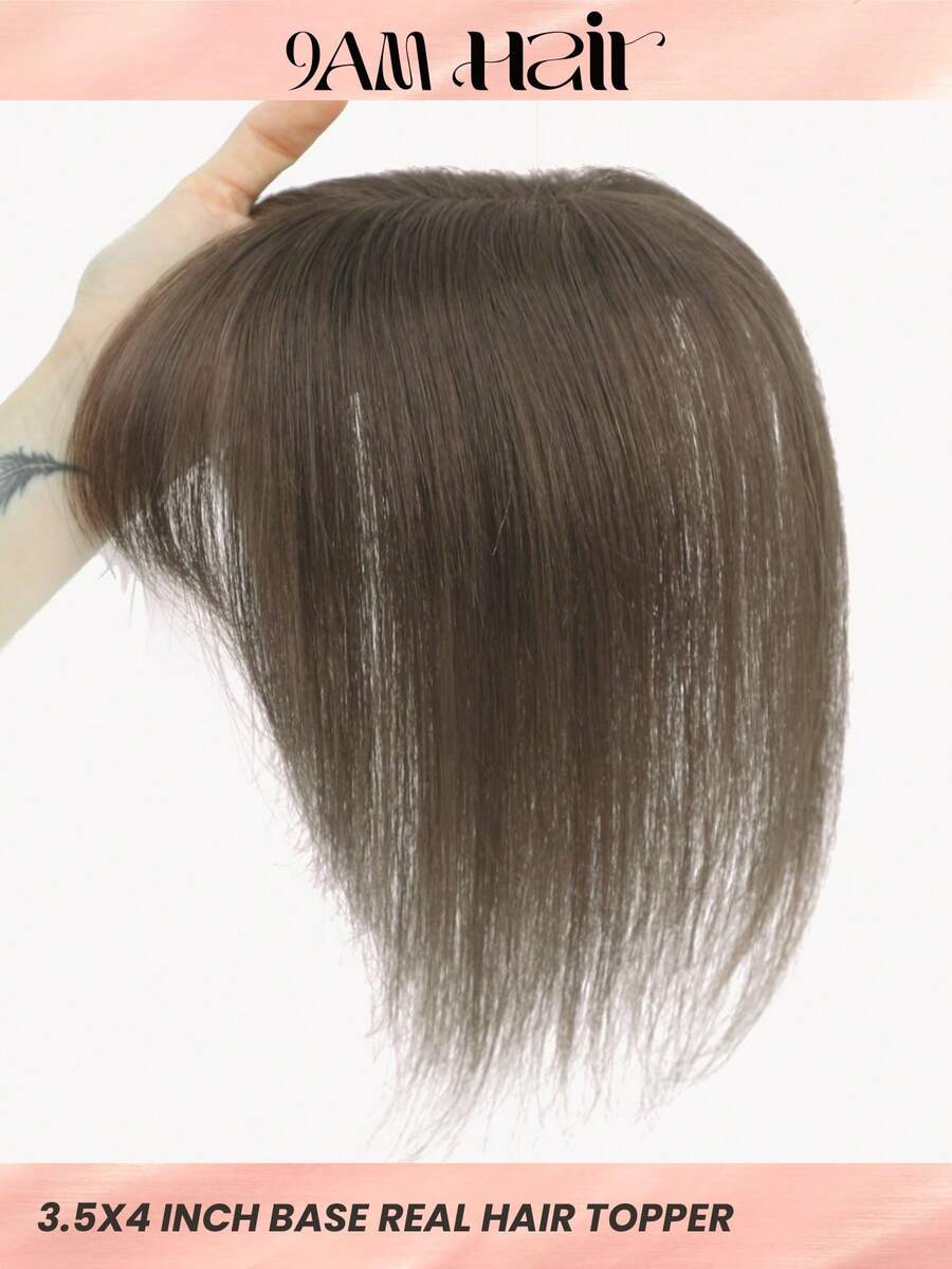 10inch Hair Toppers for Women Real Human Hair Pieces for Women with Thinning Hair