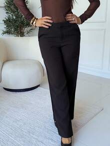 Milla Jasmine بنطلون أبيض كاجوال للعمل للنساء