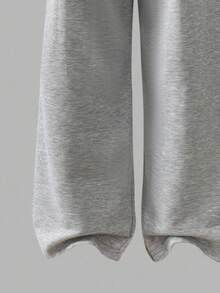 Sweetra Teen Girls' Drawstring Hem Wide Leg Straight Casual Lounge Pants