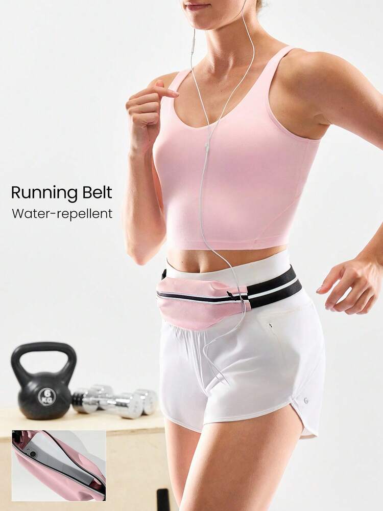 Break A Sweat Quick-Dry Lightweight Adjustable Belt Reflective Running Belt Bag