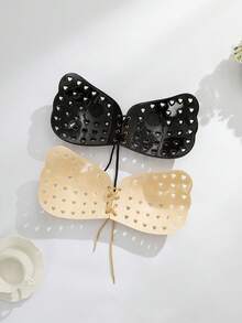 2pcs Cross Strap Bralette With Cutout - Multicolor - View 2