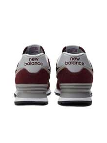 New Balance 574 Sneaker Unisex Burgundy ML574EVM - Red - View 5