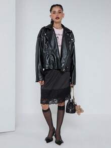 COUREZ Áo thun tay ngắn in khẩu hiệu, kiểu dáng ngắn, thích hợp cho tiệc mùa xuân phong cách Y2K, áo thun nữ thời trang đường phố, áo hồng gợi cảm, áo thun hồng mùa hè. - Hồng - Xem 4