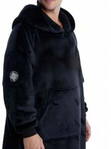 BATA DE DORMIR BATA NEGRA GRANDE PARA INTERIORES WABY DE NOCHE PARA CABALLERO BATA DE MURCIELAGO COMICS - Negro - Ver 4