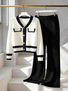 Sparklyn 2pcs Girls Autumn/Winter Knitted Sweater Top And Loose Straight Leg Pants Set, Fashionable And Casual Kids Two Piece Set Girls Sweater Sets Tween Matching Set Knit Girls Spring And Autumn Suit Girl Knit Set Girls Lounge Set Girls Sweatsuit Set Sweat Sets Tweens Comfy Sweatshirt Straight Pants Suit Tween Girl 2 Piece Pants Suit Tween Two Piece Pantsuit Girls Sweater Sets Tween Matching Set Knit Girl Knit Set Casual Two Piece Set Women Two Piece Sets Casual Two Piece Set Girl S Spring And Autumn Suit Kids Two Piece Set Girls Sweater Sets Tween Matching Set Knit Girl Knit Set Girls Spring And Autumn Suit Girl Clothes Autumn And Winter Clothes Women 2 Piece Pants Suits Casual Two Piece Set Girls Spring And Autumn Suit Girls Sweater Sets Girl Pants Sets Girl Winter Clothes Teen Girls Sets Sweatshirt Straight Pants Suit Tween Girl Women Two Piece Sets