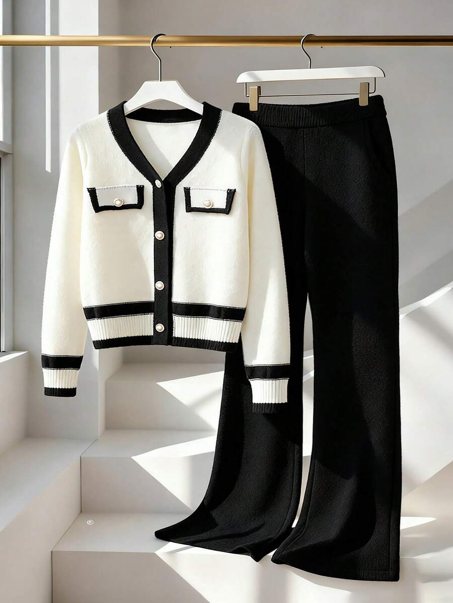 Sparklyn 2pcs Girls Autumn/Winter Knitted Sweater Top And Loose Straight Leg Pants Set, Fashionable And Casual Kids Two Piece Set Girls Sweater Sets Tween Matching Set Knit Girls Spring And Autumn Suit Girl Knit Set Girls Lounge Set Girls Sweatsuit Set Sweat Sets Tweens Comfy Sweatshirt Straight Pants Suit Tween Girl 2 Piece Pants Suit Tween Two Piece Pantsuit Girls Sweater Sets Tween Matching Set Knit Girl Knit Set Casual Two Piece Set Women Two Piece Sets Casual Two Piece Set Girl S Spring And Autumn Suit Kids Two Piece Set Girls Sweater Sets Tween Matching Set Knit Girl Knit Set Girls Spring And Autumn Suit Girl Clothes Autumn And Winter Clothes Women 2 Piece Pants Suits Casual Two Piece Set Girls Spring And Autumn Suit Girls Sweater Sets Girl Pants Sets Girl Winter Clothes Teen Girls Sets Sweatshirt Straight Pants Suit Tween Girl Women Two Piece Sets