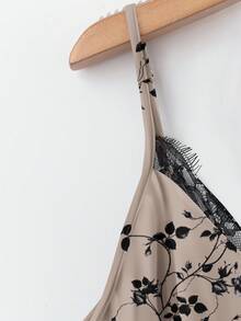 Mellowie 大码休闲简约玫瑰碎花吊带背心和背心，适合夏季度假