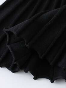 SHEIN 女婴撞色圆领长袖时尚针织毛衣连衣裙，翻领女婴连衣裙，黑色连衣裙，黑白幼儿连衣裙，女婴黑色优雅连衣裙，0-3个月黑色连衣裙，白色翻领幼儿连衣裙，2-3岁女童黑色套装，幼儿女童黑色服装，女婴校服，幼儿女童长袖连衣裙，女婴服装，幼儿女童灰色服装，女婴春秋季服装，女婴冬季连衣裙，女婴长袖连衣裙，女婴秋季服装，女婴黑色连衣裙 - 黑色 - 查看 10