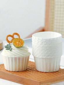 50pcs Muffin Cup Liners Cupcake Wrappers With Foil Rim For Gathering With Family & Friends Back To School - Multicolor - View 17