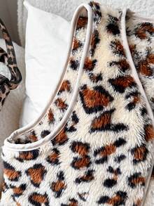 少女豹纹无袖外套 - 卡其色 - 查看 7