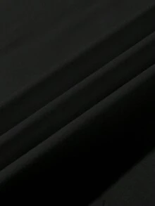 Claim Dot 男士黑色印花落肩短袖T恤 - 黑色 - 查看 3