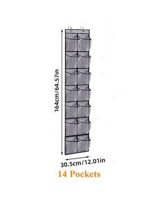 Graue Tür-Hängeorganizer für Schuhe, robuster Oxford-Stoff für Haltbarkeit - 6-35 Taschen bieten große Kapazität, Mesh-Rückseite verbessert die Belüftung. Platzsparendes Design passt in Schränke, Eingangsbereiche, Schlafzimmer, reduziert Unordnung. Einfach ohne Bohren zu installieren, hängt sicher an Türen. Ideal zum Aufbewahren von Schuhen, Socken, Accessoires, ein praktisches Geschenk für Einweihungen oder Organisationsliebhaber. - Grau - Übersicht 8