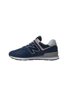 New Balance 574 Unisex Sneakers Navy ML574EVN - Navy/Grey/White - View 4