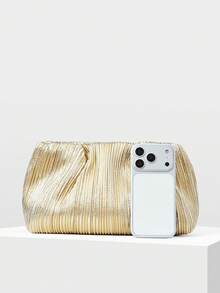 MOTF PREMIUM LADIES' CLUTCHES, FASHIONABLE AND ELEGANT, SUITABLE FOR DAILY USE, GATHERINGS, PARTIES, VACATIONS AND OTHER SCENARIOS,CHRISTMAS GIFTS - Light gold - View 4
