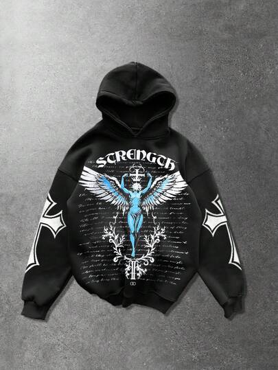 Men's Casual Street Graphic Print Hoodie Sweatshirt