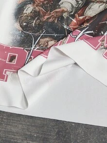 AXEPEAK Men's Graphic T-Shirt With Jesus Faith Print Casual Loose Fit Knit Long Sleeve Top - White - View 5