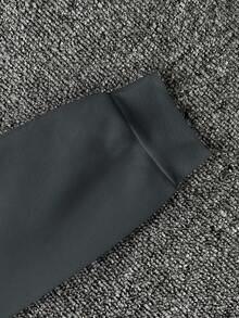 INAWLY Áo nỉ thêu hình vịt cổ tròn tay dài thường ngày cho nữ, Thu/Đông - Màu xám đen - Xem 3